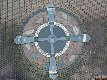 Kompass Straße der Einheit